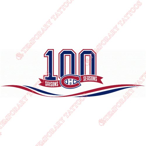 Montreal Canadiens Customize Temporary Tattoos Stickers NO.205